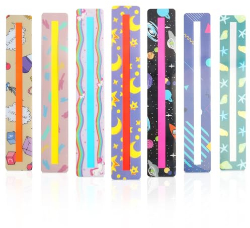 Regle de Lecture, 8 Pièces Regle de Lecture Pour Dyslexie Dyslexia Reading Aids Dyslexia Reading Ruler Children's Size Guide