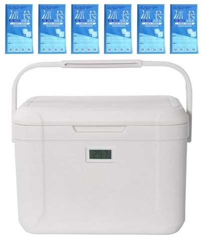 Hogvinnatil Térmica Portátil | Enfriadora De Exterior 5.5L para Mano | Contenedor Térmico 3 Capas Fría Portátil para Playa Picnic Senderismo