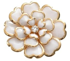 Gemelli decorativi Clip Strass Fiore Pulsante Clip per Uomo Donna Abito Camicia Uniforme Abbigliamento quotidiano Abbellimenti Eleganti Gemelli, Misura unica, come descritto, come descritto