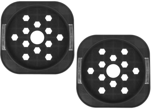 LIFKOME Carrello Porta Bombola Gas Rotondo in Plastico con Ruote, Base Rinforzata e Spessa per Cucine Domestiche e Ristoranti, Set di 2 Pezzi