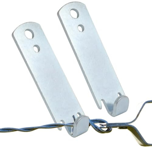 Utensile per tendere fili di recinzione, 2 robuste clip per pali a T in acciaio, tenditori per filo, ergonomico, multifunzionale, strumento di tornitura antiruggine per silvicoltura, pascolo, edilizia