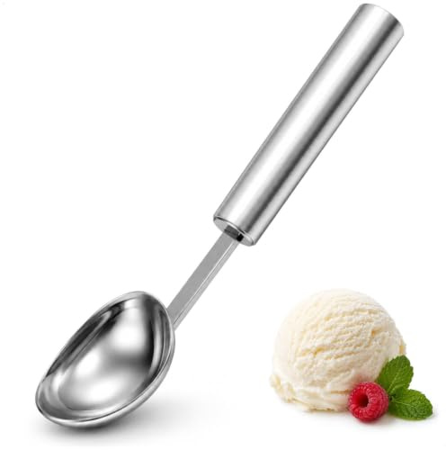 com-four® cuchara para helado de acero inoxidable, porcionador 20 cm