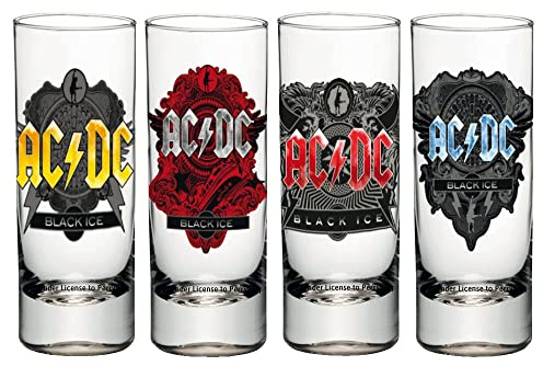 AC/DC Vasos de chupito, 4 cm, 4