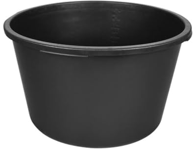 Toolland Cuve de Chantier, Rond, Plastique, Noir, 90 litres