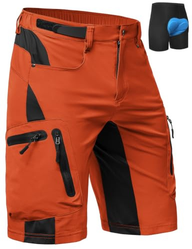 Cycorld Pantalon MTB Homme – Pantalon de Cyclisme avec Coussin 4D