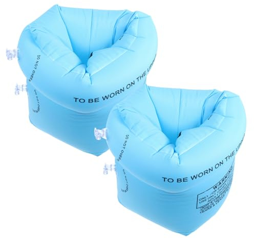 BESPORTBLE 1 Pair Swimming Ring Inflatable Pool Floats Band Holder Eagle Inflatable Pools Pool Swimming Wing Arm Floats for Swim Buoy Floaties for Adults Men Arm Float Blue Pvc