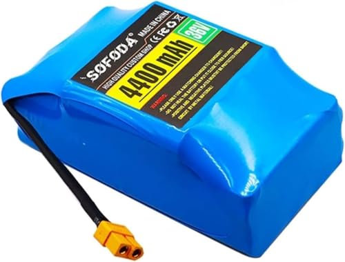 36 V 4,4 Ah 10S2P Li-Ionen-Akkupack, Wiederaufladbarer Li-Ionen-Akku Für Elektrisches Selbstbalancierendes Scooter-Hoverboard-Einrad, XT90/XT60/XT30/T-Stecker B,T Plug