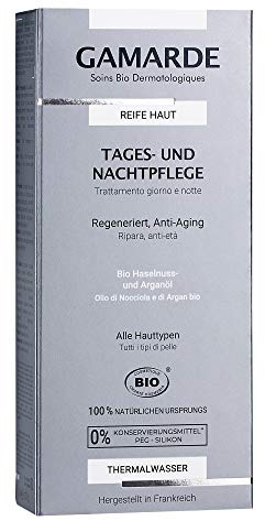 GAMARDE Bio-Kosmetik: Tages- und Nachtpflege mit Anti-Aging-Effekt für reife Haut I Anti-Falten-Creme zum Haut Glätten I Anti-Aging-Creme Männer & Frauen I Vegane Anti-Aging Naturkosmetik I 40 ml