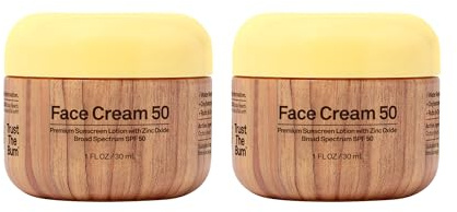 Sun Bum Original Moisturizing Sunscreen Clear Zinc SPF 50 | Vegan and Reef Friendly | Octinoxate & Oxybenzone Free | Broad Spectrum UVA/UVB Sunscreen with Vitamin E | 1 oz | Pack of 2