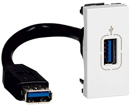 Legrand 78746 Msc Usb-Dose + Kabel 1Mod Ws