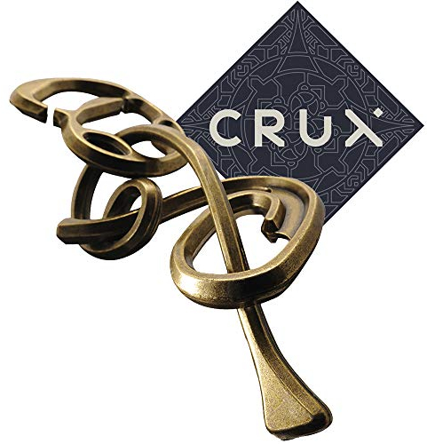 Hanayama Cast Enigma Puzzle - Level 6 of 6 - Grandmaster Difficulty - Includes Crux Sticker