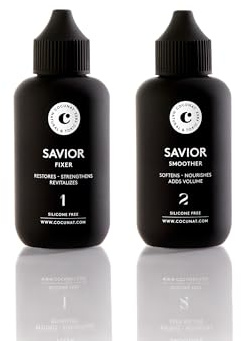 COCUNAT - Savior - Tratamiento Capilar Reconstructor y Reparador - Para Pelo Dañado, Quebradizo o Teñido - Repara Totalmente la Estructura desde Dentro - Sin Siliconas - 2 x 100ml