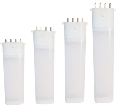 RAWARS JiuRui Ampoules 6 pièces/lot LED 2G7 Lampe à Prise Horizontale 2G7 Lampe à 4 Broches PL Lampe à Prise Horizontale 6W/8W/12W Lampe de Remplacement (Couleur : 6500K, Taille : 6W 32x17x115mm)