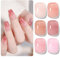 Shining She UV Nagellack Rosa Transparent, 6 Farben Frühling Sommer Kristall Jelly Nude Rosa Natur Naturfarbe Gellack Set Soak-Off UV Jelly Gel Nail Polish für Anfänger Maniküre Salon, 8ml