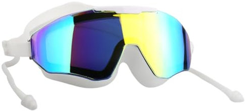 Generisch Schwimmbrille Herren Damen, Keine Auslaufende Anti-Nebel-Schwimmbrille, Erwachsene Schwimmbrille Ohne Leckage, Anti-Beschlag & Anti-UV Modische Jugend, UV-Schutz 180° Klarsicht