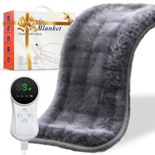 Manta Electrica Lumbar,Esterilla Electrica,Manta Eléctrica Espalda y Cuello Hombros Vientre Almohadilla Electrica Lumbar,Heating Pad Apagado Automático,Lavable a Máquina 40 * 76
