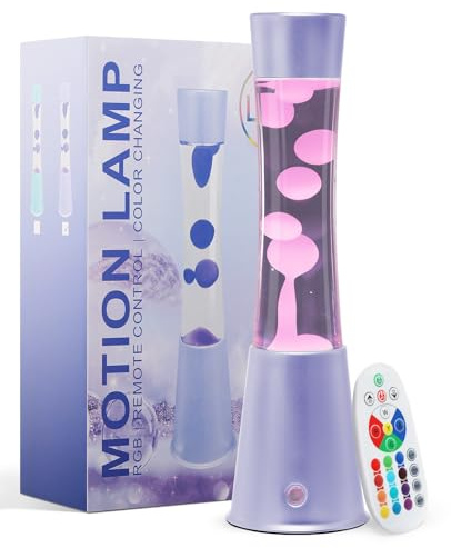 KIKILIVE Lampe Lumière Liquide, Lampe d'Ambiance LED avec 17 Couleurs et Télécommande. Pour Bureau, Décoration et Détente, Idéale pour Adultes et Enfants.