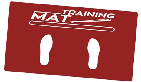 Baseball slagmatta baseball slagmatta slagmatta övningsutrustning för vänner softboll bärbar träning (röd)