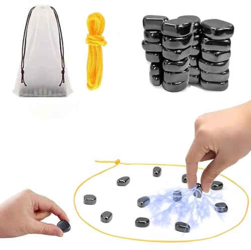 Gioco calamite magnetiche a grappolo scacchi magnetici, set di scacchi magnetic portatile con pezzi magnetici per viaggi e campeggio, regalo per bambini dai 9 ai 14 anni