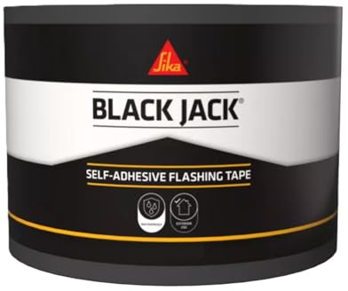 Everbuild Black Jack Strong Self Adhesive Flashing Tape – Natural Lead-Look Finish – 100mm x 3m
