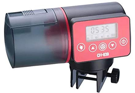 Homieco Distributeur Automatique de Nourriture pour Poissons avec écran LCD, Distributeur Automatique d'aquarium, Fish Tank Fish Food Auto Mangeoires pour Le Week-End ou Les Vacances