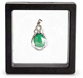 Wagoodter 3 pezzi 3D fluttuante cornice espositiva portagioie per monete challenge, medaglioni AA, gioielli antichi, regalo (7,1 X7,1X 7,1CM)