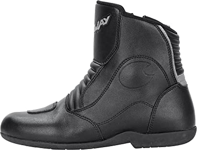 FTS-1 S Stiefel, Kurzer Tourenstiefel, CE Zertifiziert, Robuster Motorradstiefel, Schalthebelverstärkung, Pflegeleicht, Seitlicher Reißverschluss, Gr. 42