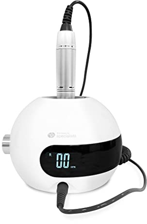 Rio Professional Electric Nail File with Portable Wearable Controller, Electric Nail Drill, Rechargeable Electric Nail File, Dual Direction, 35000RPM, for Acrylic & Gel Nails, Manicure & Pedicure