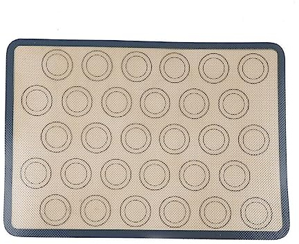 Silicone Macaron Baking Mat,Non Stick Silicon Liner for Bake Pans & Rolling,Macaroon/Pastry/Cookie Making