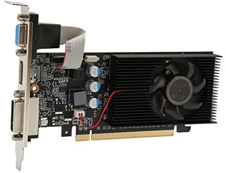 lyrlody Scheda Grafica DDR3 da 1 GB per Core 589 MHz, Interfaccia DVI VGA 2560x1600, unit¨¤ Processore a 16 Stream (sp), PCI Express2.0 (1GD3 64BIT), bb14rgri