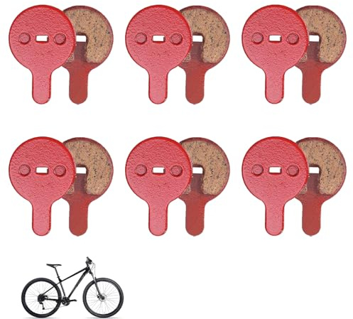 12 Pièces Plaquette de Frein Velo, Plaquettes de Frein à Disque Compatibles avec Trottinette Électriques Draisienne et Vélos, Plaquettes Semi-métalliques en Résine, Plaquette de Frein VTT