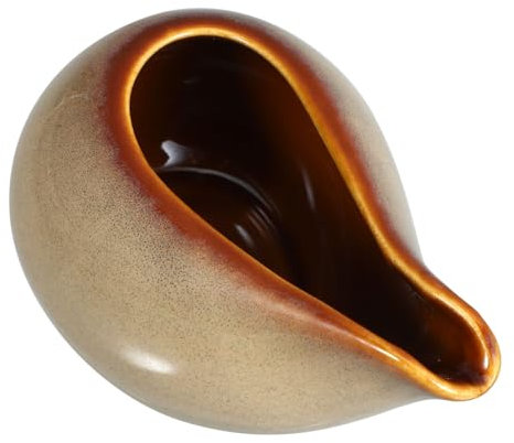 PHENOFICE Brocca Per Salsa in Ceramica Salsiera Per Servire Sugo Dispenser Per Salsa Per Bistecca Mini Brocca Per Sciroppo Adatta Per Antipasti E Contorni