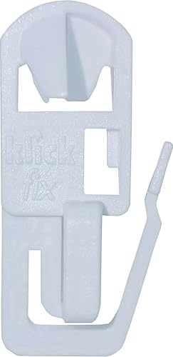 Klickfix® 50 Gardinengleiter für Gardinenschienen & Vorhangschienen - Original Klickgleiter - Gardinenhaken - Vorhang Haken - Gardinenringe - Vorhangringe - Faltengleiter (50 Stück)