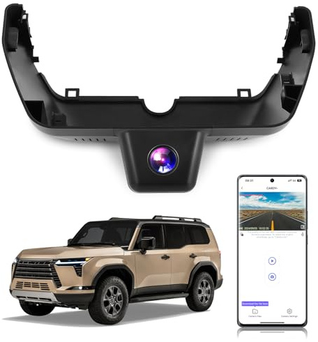 KuTaiTai 4K Dash Cam fit for Lexus GX550 Premium Luxury Overtrail 2024 2025 (3rd Gen/J250), OEM Look, UHD 2160P Video, Free APP&WiFi, Plug&Play, Loop Recording, G-Sensor, Parking Monitor, 128GB Card
