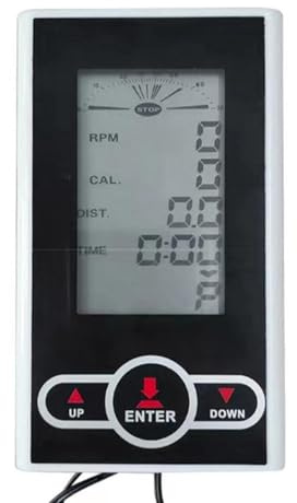 Medidor de velocidad elíptico, velocímetro del ciclo analógico,Monitor de computadora de ciclo estacionario con pantalla LCD | Medición de distancia de calorías de velocidad, Accesorios de gimnasio