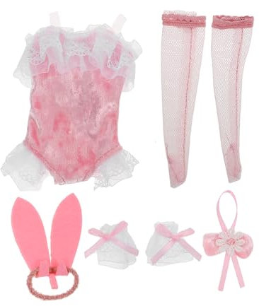 IMIKEYA 1 Satz Puppenkleidung Puppen Accessoires für Puppenliebhaber Verkleidung für Puppen Puppenmode Kaninchenpuppe Prinzessin-Puppe-Kostüm- Polyester