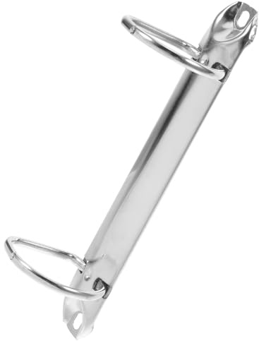 PRETYZOOM Anneaux pour Classeur en Alliage de Zinc, 2 Anneaux, Mécanisme de Reliure DIY, pour Feuillets Mobiles, Bureau et Étudiants