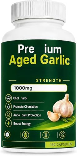Lagrad svart vitlök, luktfri vitlök 1000 mg, 150 kapslar,1PCS