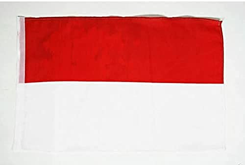 AZ FLAG - Drapeau Alsace Rot un Wiss - 45x30 cm - Pavillon Alsacien - France 100% Polyester Avec Fourreau Pour Hampe - 20g