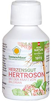 SonnenMoor Hertroson - natürliche und flüssige Kräutertropfen 100 ml - zum Einnehmen mit der beruhigenden Kraft von Baldrian