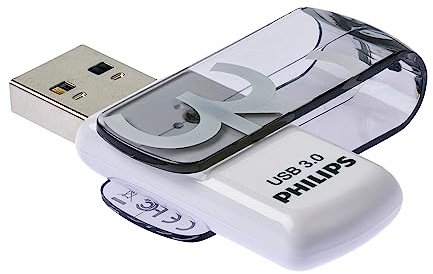 Philips Vivid Edition Super Speed 3.0 USB-minne 32 GB med vridbart lock för PC, bärbar dator, datalagring, läshastighet upp till 100 MB/s
