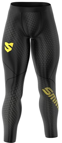 SMMASH Cell Sport Långa Leggings för Män, Herr Kompression Löpning Leggings, Träning sporttights, funktionsunderbyxor, Gym, OCR, Andas och Lätt, Antibakteriellt Material, Tillverkad i EU (XXL)