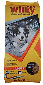 Wilky Dog Adult, crocchette cani 20 Kg offerte, alimento secco bilanciato per cani adulti di tutte le razze e taglie. Prodotto Made in Italy con ingredienti scelti