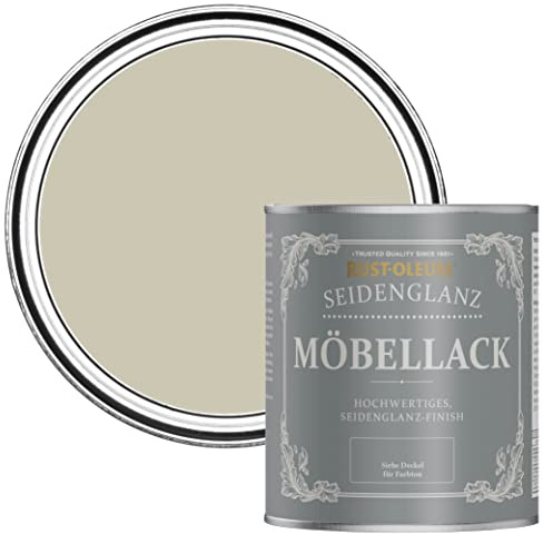 Rust-Oleum Grey Furniture & Skirting Board Paint in Satin Finish - Half Light 750ml