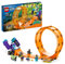 LEGO 60338 City Stuntz Schimpansen-Stuntlooping, Action-Spielzeug mit Rampe, Stunt-Motorrad und 3 Minifiguren für Kinder ab 7 Jahre