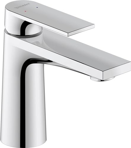Duravit Tulum S Basin Mixer, Without pop-up Waste, Projection 110mm, TU1010002; Color: Chrome