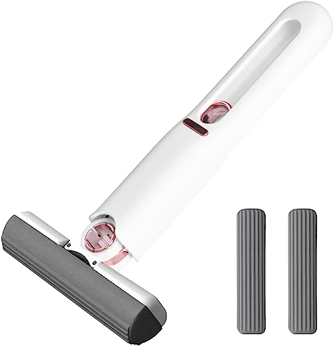 GiReich Fregona Portátil, Mini Trapeador Portátil, Mopa Esponja Portátil Autoexprimible, Fregona de Limpieza de Escritorio Lavable a Mano para Escritorio, Azulejos, Pared, Cristal