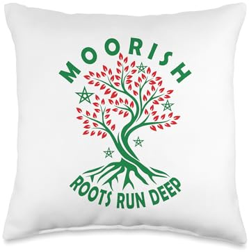 Moorish Roots Run Deep Moors Black History Moorish American Throw Pillow