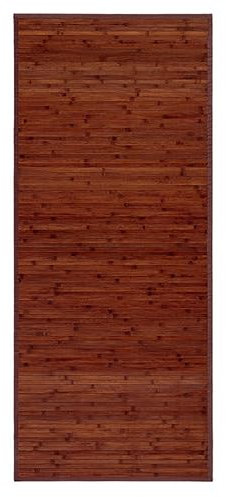 Hogar y Mas Alfombra BAMBÚ Natural Antideslizante (Marrón Oscuro, 180x60cm)