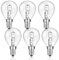 E14 G45 Halogenlampe 28W Dimmbar, Warmweiß 2700K, 370LM, AC 230V, E14 Classic Klar Glas Halogen Leuchtmitte, G45 Globe Schraubbirne für Deckenlampe, Wandlampe, Tischlampe, 6 Stück